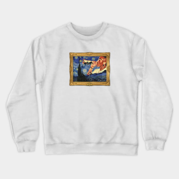 Starry Pipe Crewneck Sweatshirt by thedoctorcarson